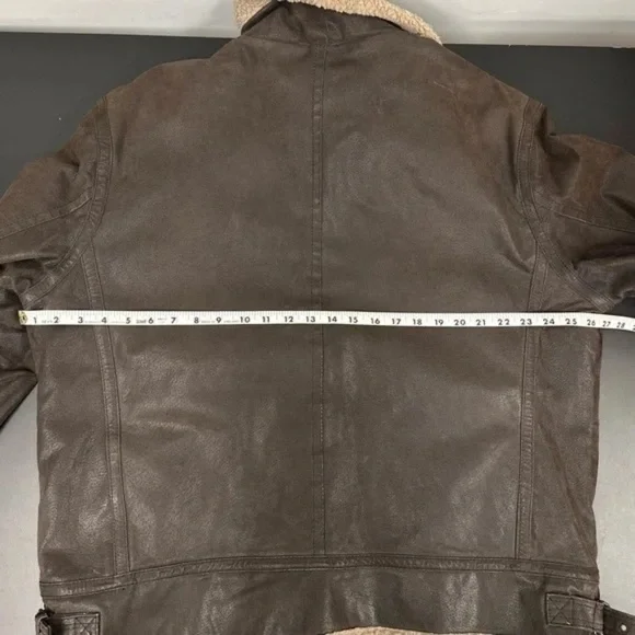 Royal Air Force XL men’s B3 style genuine leather, shearling jacket EUC - Picture 14 of 16